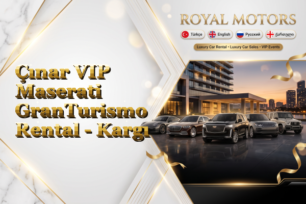 Çınar VIP Maserati GranTurismo Rental - Kargı