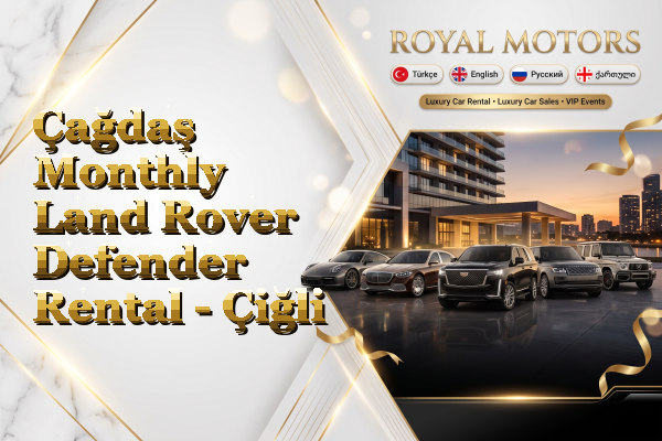 Çağdaş Monthly Land Rover Defender Rental - Çiğli