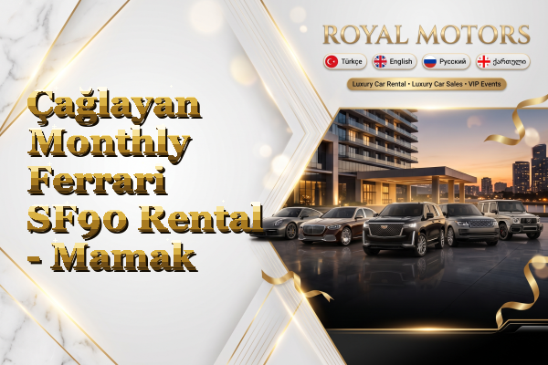 Çağlayan Monthly Ferrari SF90 Rental - Mamak