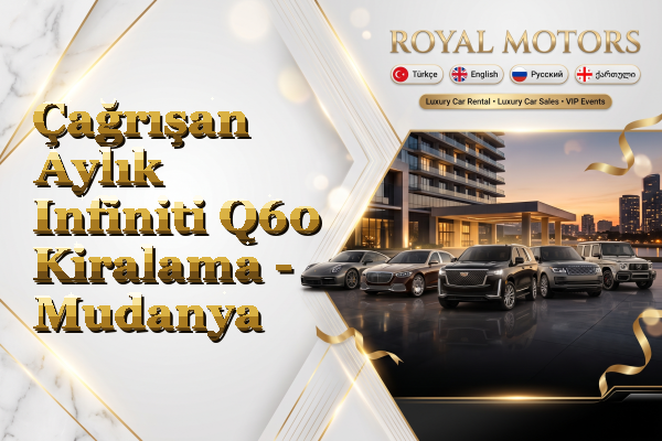 Çağrışan Aylık Infiniti Q60 Kiralama - Mudanya