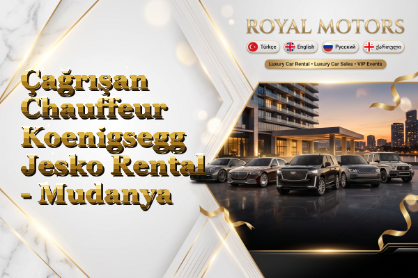 Çağrışan Chauffeur Koenigsegg Jesko Rental - Mudanya