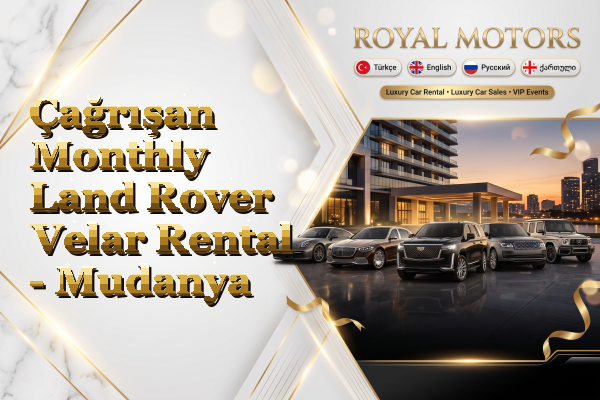 Çağrışan Monthly Land Rover Velar Rental - Mudanya