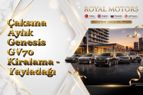 Çaksına Aylık Genesis GV70 Kiralama - Yayladağı