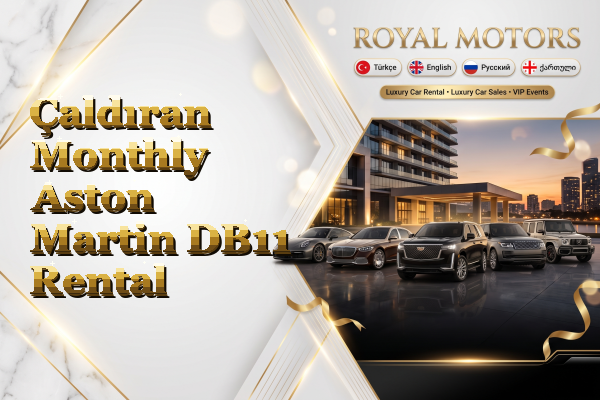 Çaldıran Monthly Aston Martin DB11 Rental