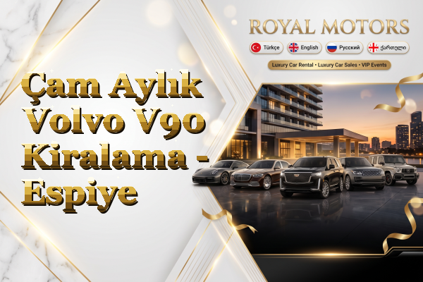 Çam Aylık Volvo V90 Kiralama - Espiye