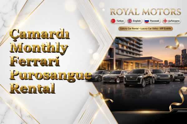 Çamardı Monthly Ferrari Purosangue Rental