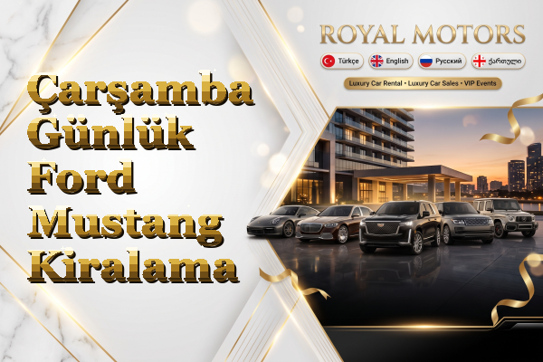 Çarşamba Günlük Ford Mustang Kiralama