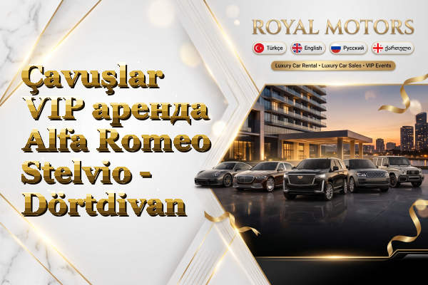 Çavuşlar VIP аренда Alfa Romeo Stelvio - Dörtdivan