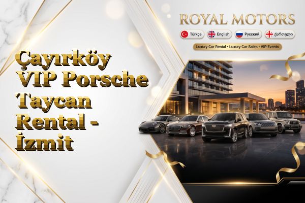 Çayırköy VIP Porsche Taycan Rental - İzmit