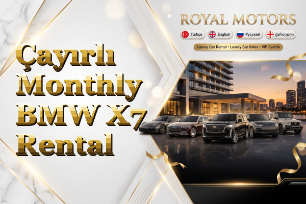 Çayırlı Monthly BMW X7 Rental