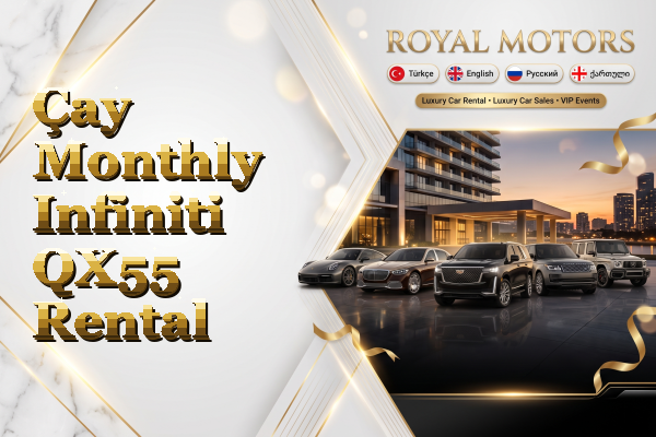 Çay Monthly Infiniti QX55 Rental