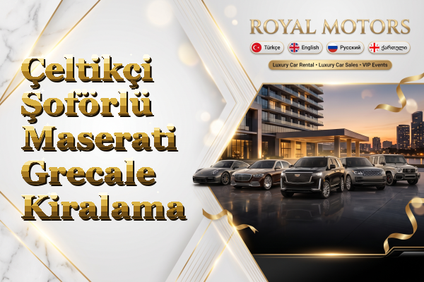 Çeltikçi Şoförlü Maserati Grecale Kiralama