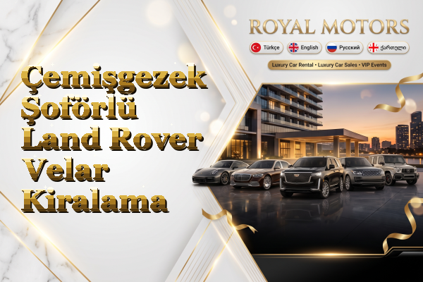 Çemişgezek Şoförlü Land Rover Velar Kiralama