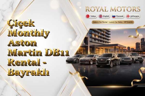 Çiçek Monthly Aston Martin DB11 Rental - Bayraklı