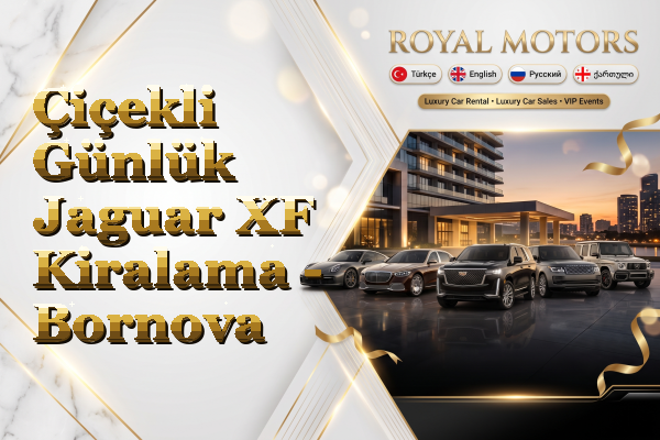 Çiçekli Günlük Jaguar XF Kiralama - Bornova