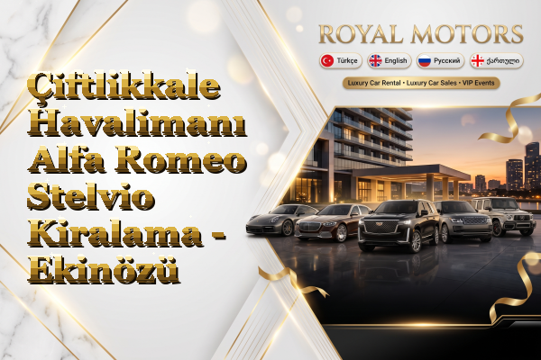 Çiftlikkale Havalimanı Alfa Romeo Stelvio Kiralama - Ekinözü