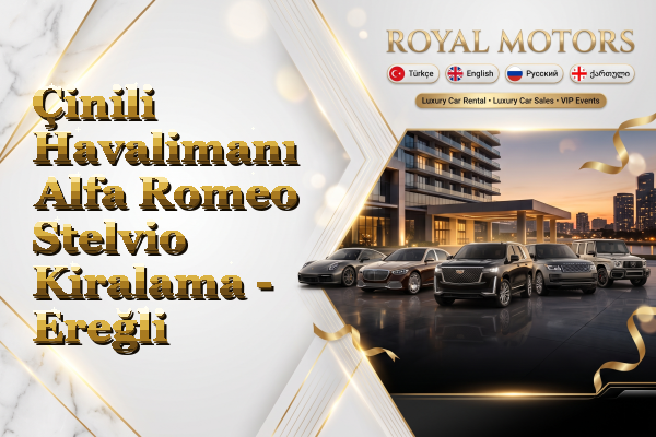 Çinili Havalimanı Alfa Romeo Stelvio Kiralama - Ereğli