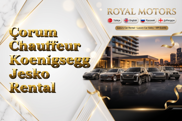 Çorum Chauffeur Koenigsegg Jesko Rental
