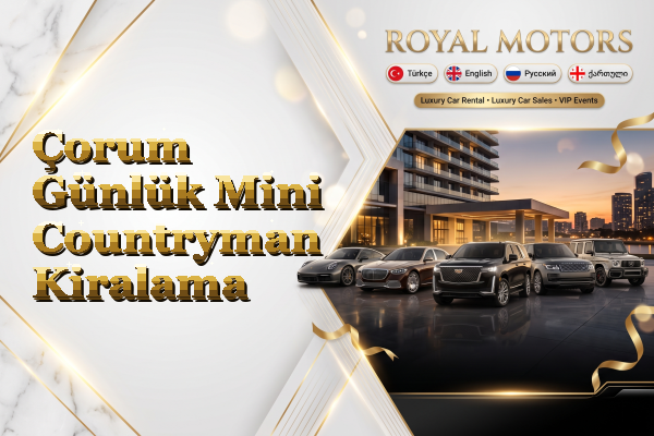 Çorum Günlük Mini Countryman Kiralama