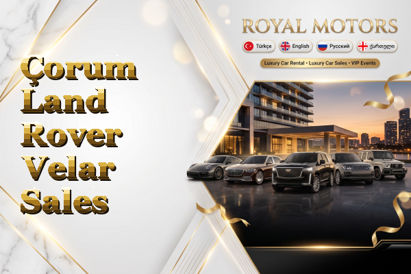 Çorum Land Rover Velar Sales