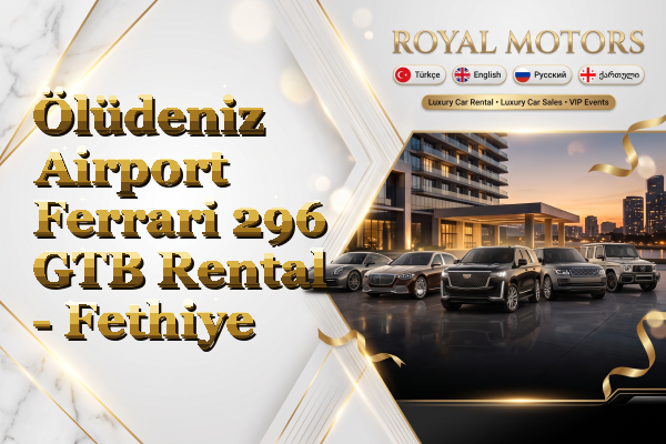 Ölüdeniz Airport Ferrari 296 GTB Rental - Fethiye
