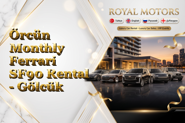 Örcün Monthly Ferrari SF90 Rental - Gölcük