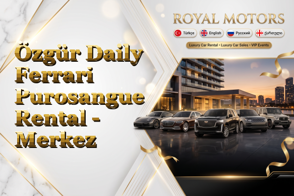 Özgür Daily Ferrari Purosangue Rental - Merkez