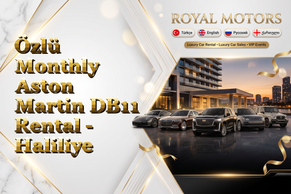 Özlü Monthly Aston Martin DB11 Rental - Haliliye