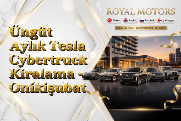 Üngüt Aylık Tesla Cybertruck Kiralama - Onikişubat