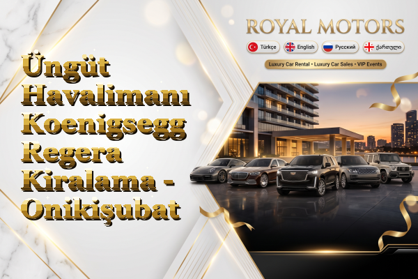 Üngüt Havalimanı Koenigsegg Regera Kiralama - Onikişubat