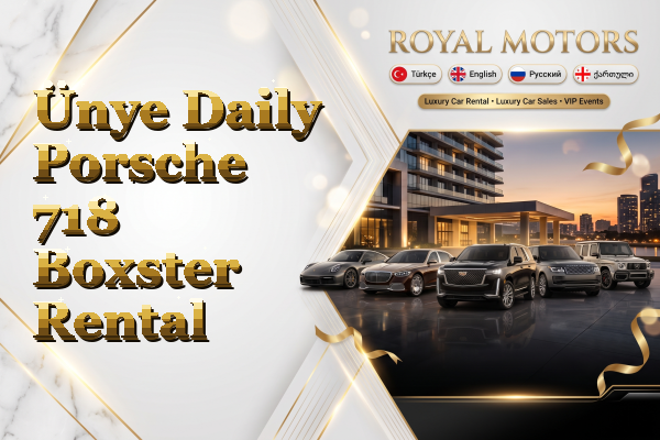Ünye Daily Porsche 718 Boxster Rental