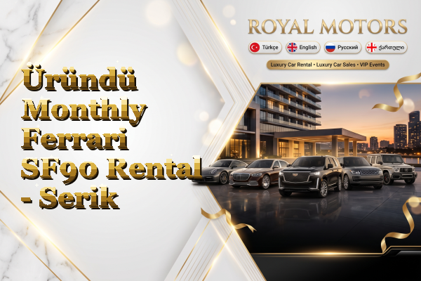 Üründü Monthly Ferrari SF90 Rental - Serik
