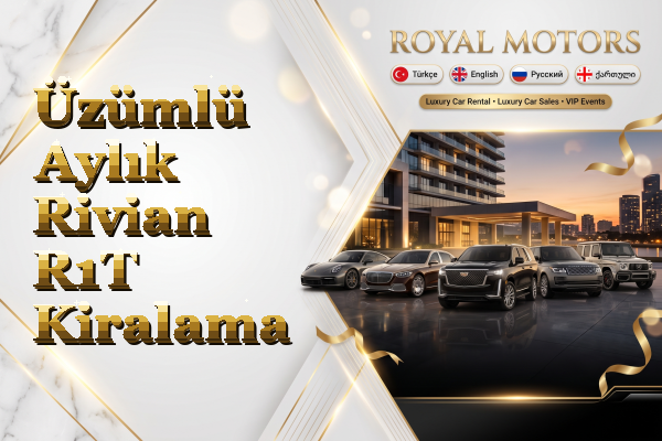 Üzümlü Aylık Rivian R1T Kiralama
