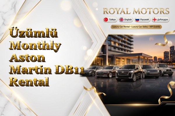 Üzümlü Monthly Aston Martin DB11 Rental