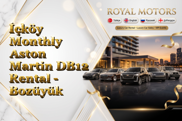 İçköy Monthly Aston Martin DB12 Rental - Bozüyük