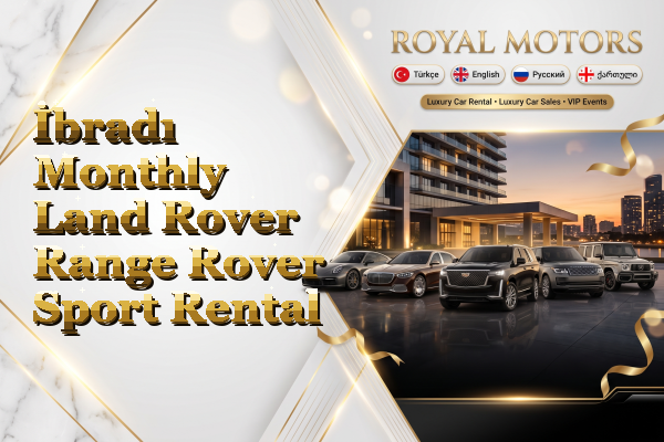 İbradı Monthly Land Rover Range Rover Sport Rental
