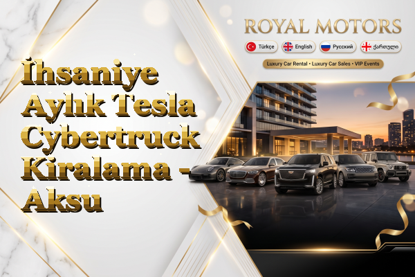 İhsaniye Aylık Tesla Cybertruck Kiralama - Aksu