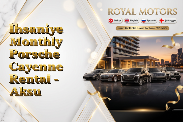 İhsaniye Monthly Porsche Cayenne Rental - Aksu