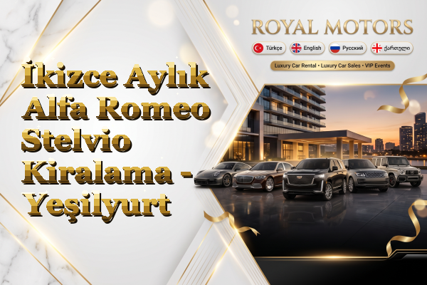 İkizce Aylık Alfa Romeo Stelvio Kiralama - Yeşilyurt