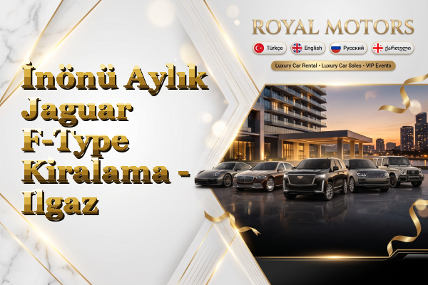 İnönü Aylık Jaguar F-Type Kiralama - Ilgaz