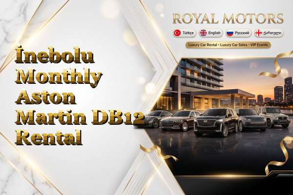 İnebolu Monthly Aston Martin DB12 Rental