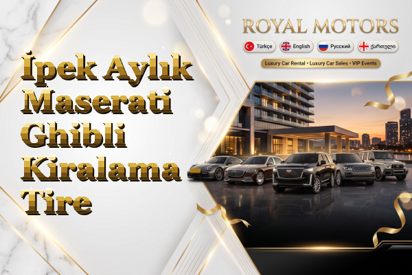 İpek Aylık Maserati Ghibli Kiralama - Tire