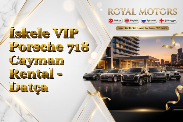 İskele VIP Porsche 718 Cayman Rental - Datça