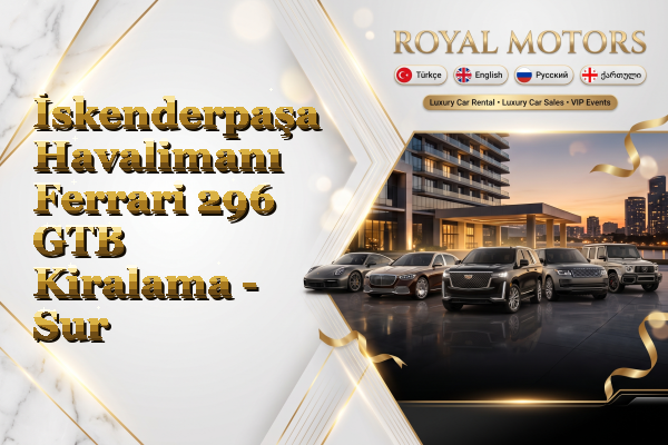 İskenderpaşa Havalimanı Ferrari 296 GTB Kiralama - Sur