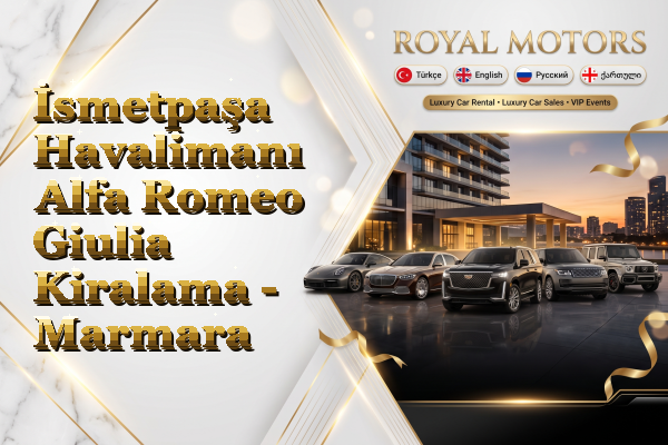 İsmetpaşa Havalimanı Alfa Romeo Giulia Kiralama - Marmara