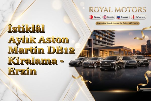İstiklâl Aylık Aston Martin DB12 Kiralama - Erzin