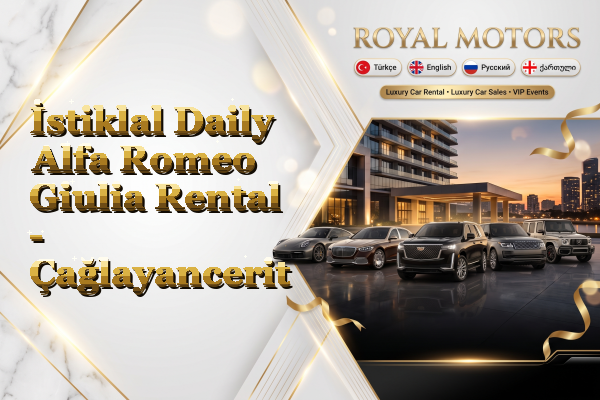 İstiklal Daily Alfa Romeo Giulia Rental - Çağlayancerit
