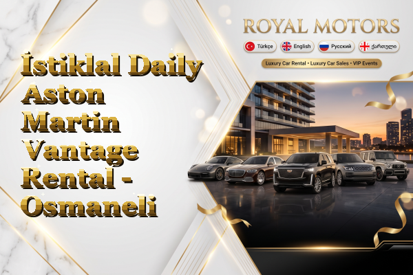 İstiklal Daily Aston Martin Vantage Rental - Osmaneli