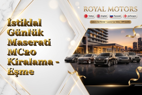 İstiklal Günlük Maserati MC20 Kiralama - Eşme