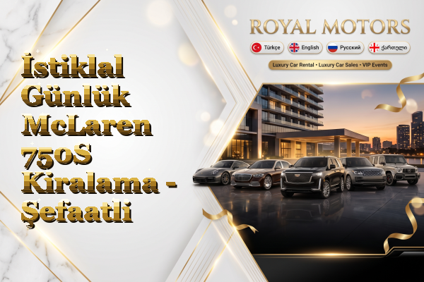 İstiklal Günlük McLaren 750S Kiralama - Şefaatli